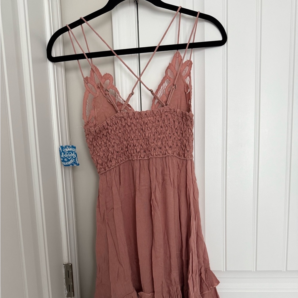 Free People Adella Slip Rose - Picture 5 of 6
